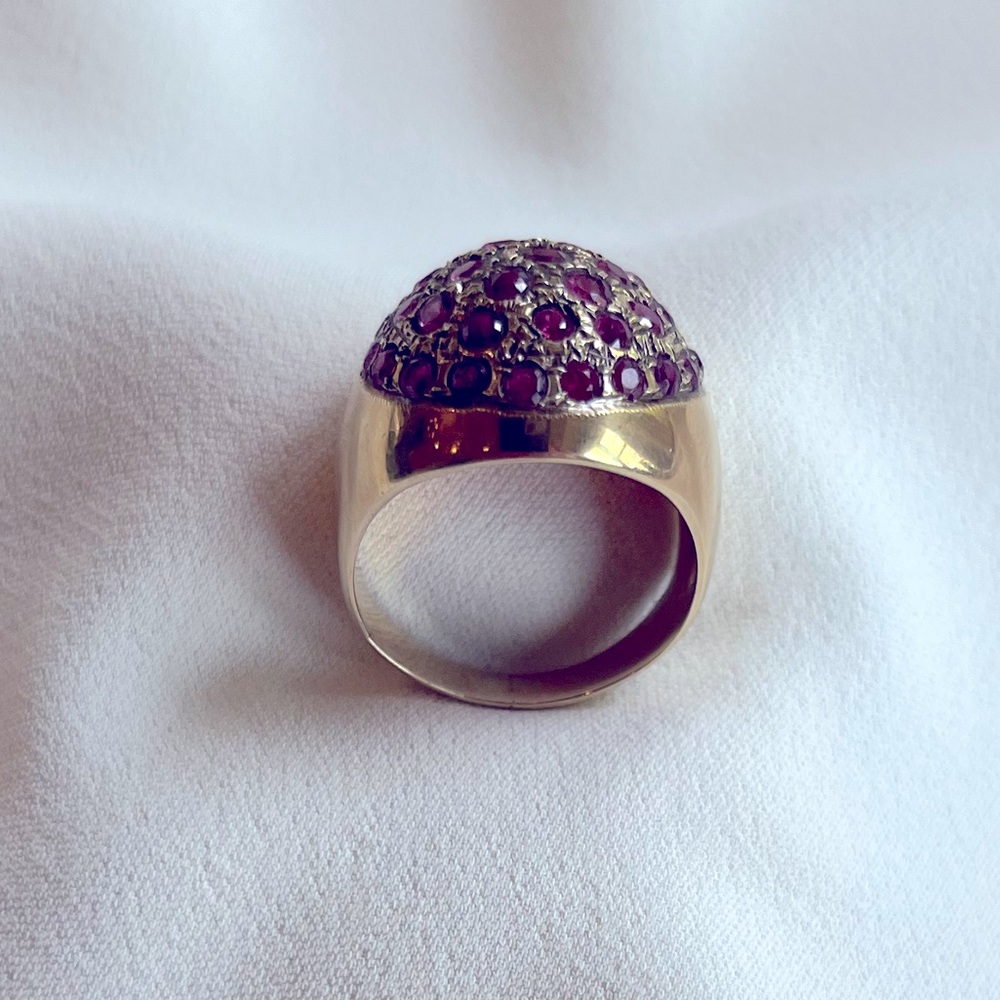 14K Gold Ruby Estate Ring - Picture 4 of 16